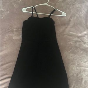Black mini dress